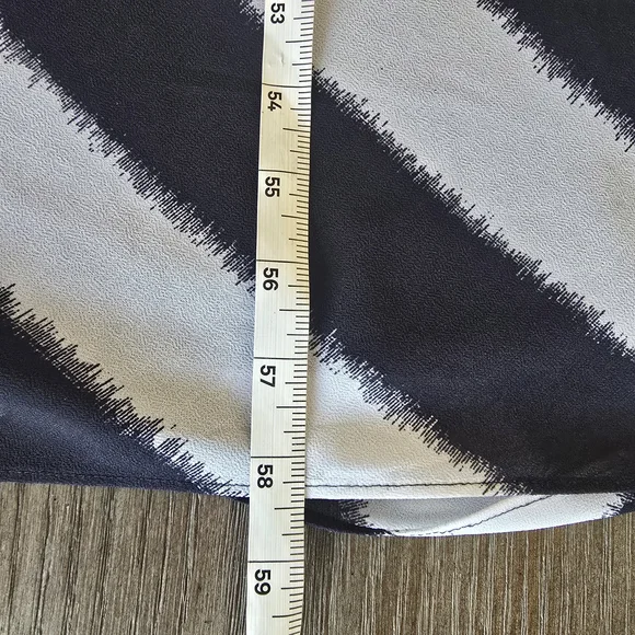 Michael Kors Black and White Stripe Tank Maxi Dress Large Coastal Resort Summer - Picture 7 of 10